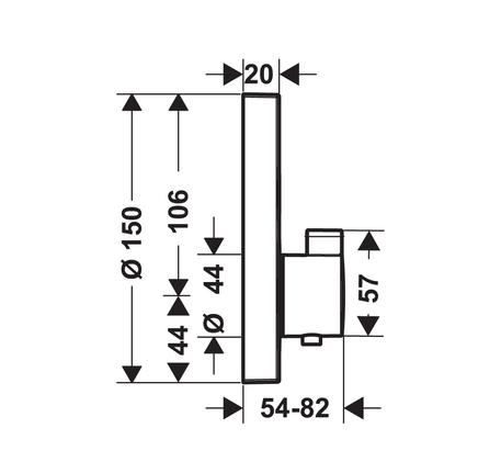 Hệ thống sen âm tường Raindance Select S 589.52.635